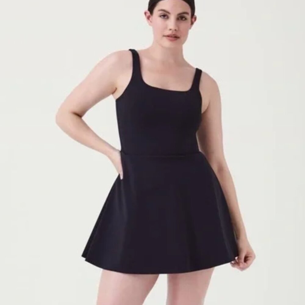 Spanx The Get Moving Square Neck Dress
